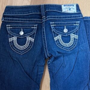 True Religion Women's Dark Blue Boot Cut Jeans